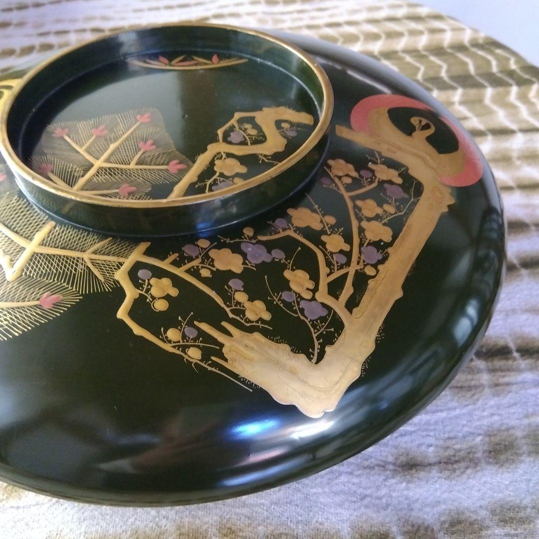 塗り 塗り物 古い大平椀 菓子鉢 大鉢