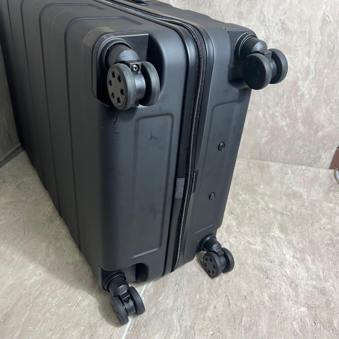 未使用に近い 無印良品 バーを自由に調節できる ハードキャリーケース 75L