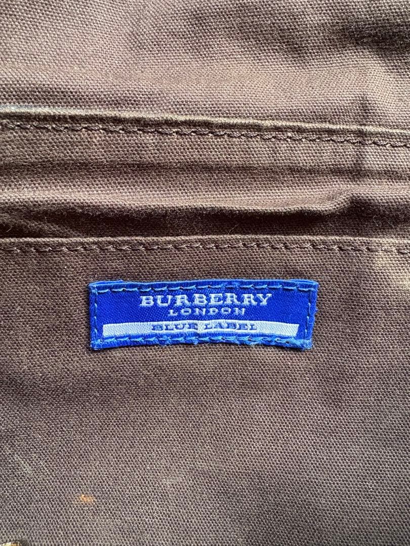 BURBERRY LONDON BLUE LABEL デニム地　タッセル　バッグ