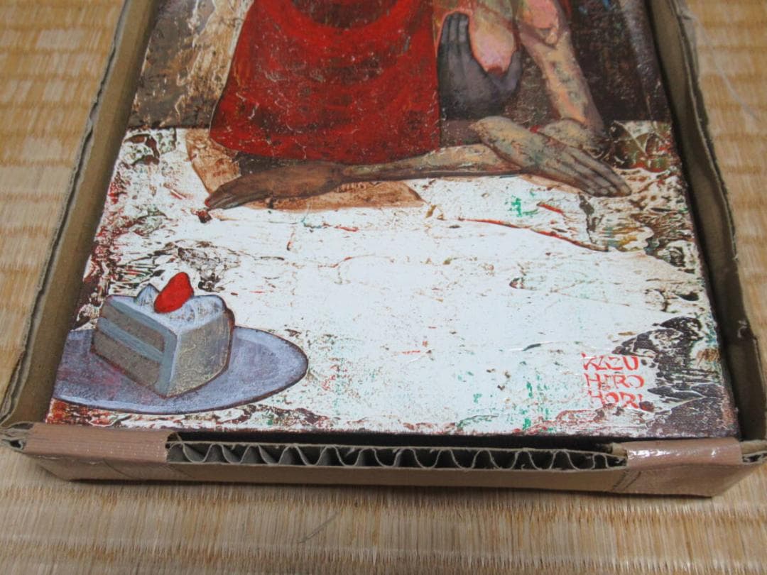 ◆真作 希少 2008年！現代アート 初期 堀一浩『作法』油絵