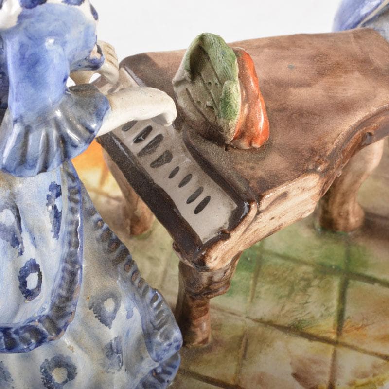 イタリア製　CAPODIMONTE　カポディモンテ　陶人形　2点　C　6520A