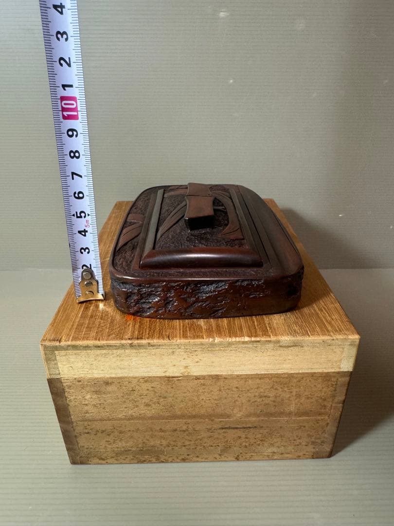 2798 書道 硯 赤間硯 龍泉堂　龍泉作　和硯 骨董 書道具　未使用