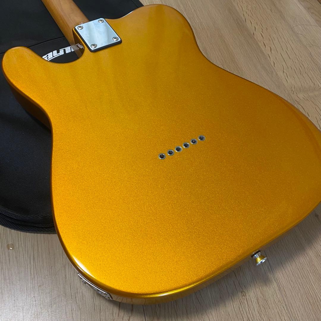 最終値下げ！廃盤品 金色 エレキギター テレキャスター　ソフトケース付き
