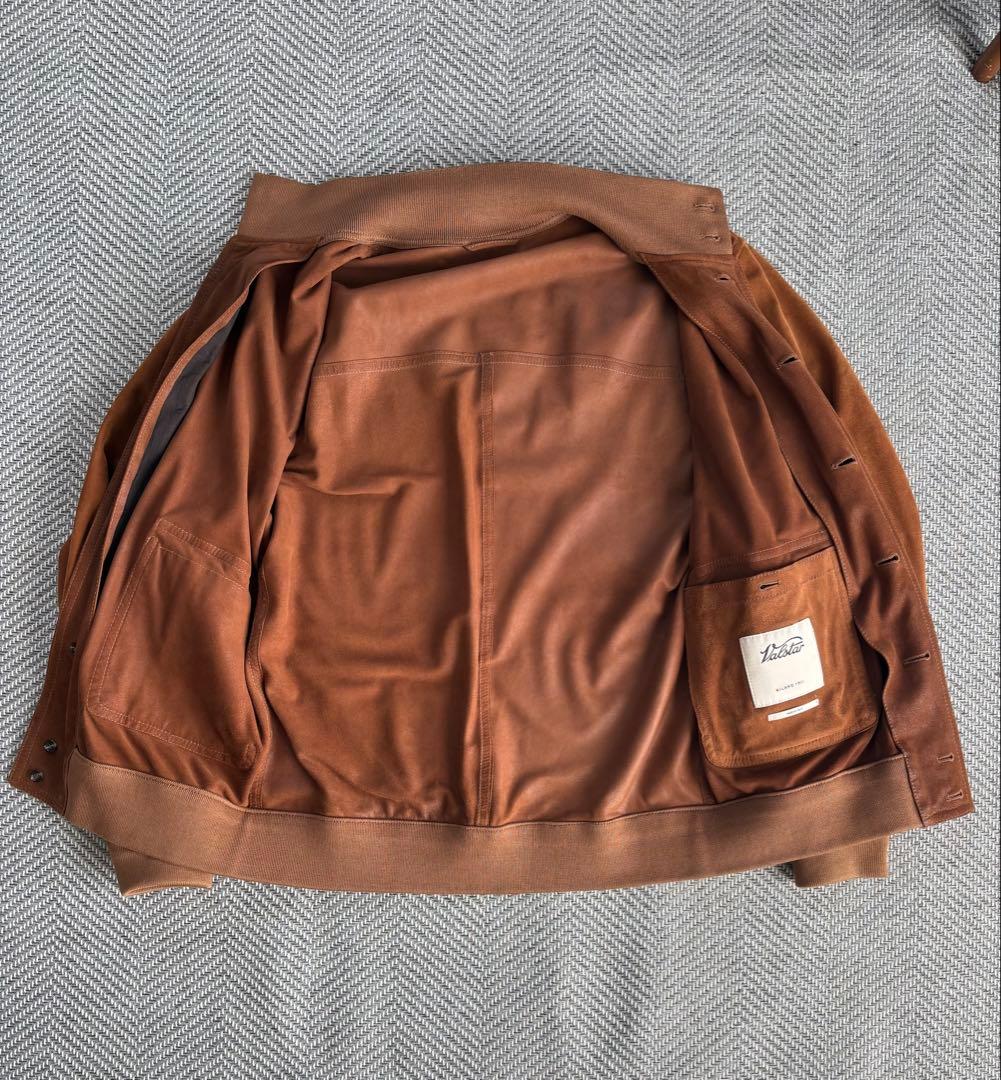 VALSTAR ゴートスエード ドライビングブルゾン　48