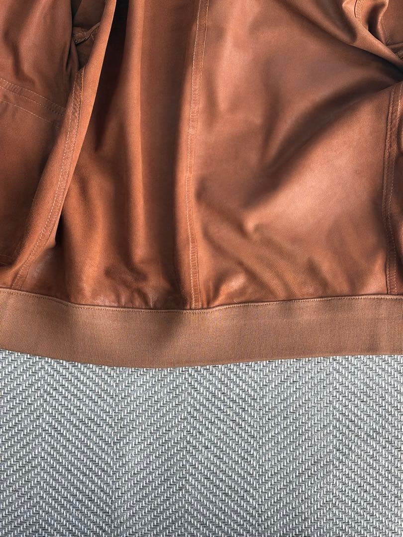 VALSTAR ゴートスエード ドライビングブルゾン　48