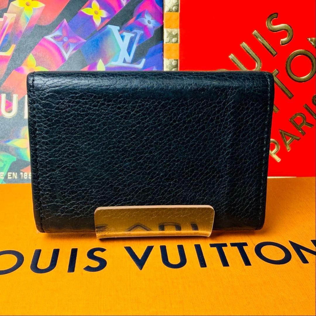 【セール中！】ルイヴィトン ポルトフォイユ・ロックミニ　三つ折り財布 ノワール
