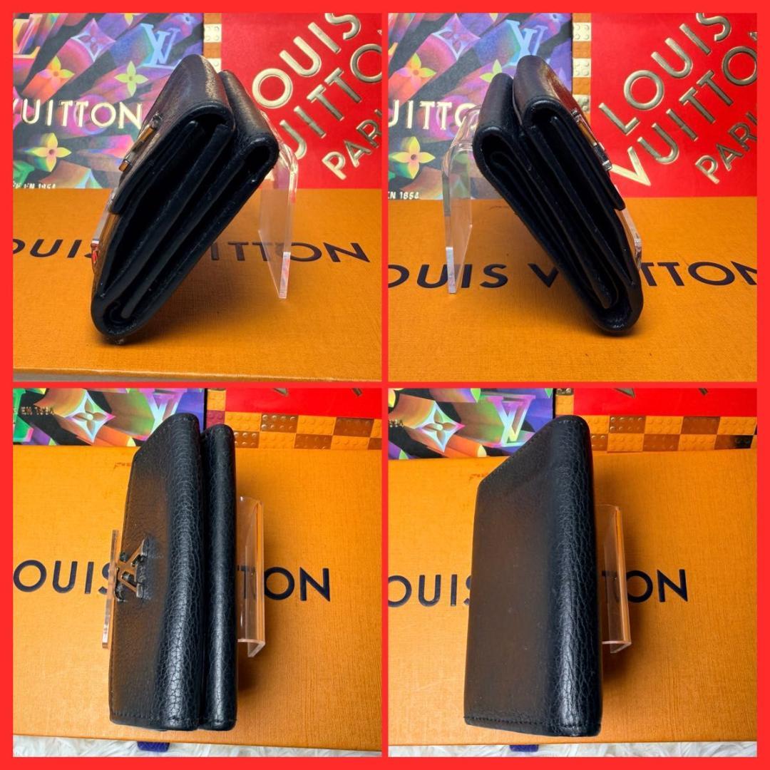 【セール中！】ルイヴィトン ポルトフォイユ・ロックミニ　三つ折り財布 ノワール