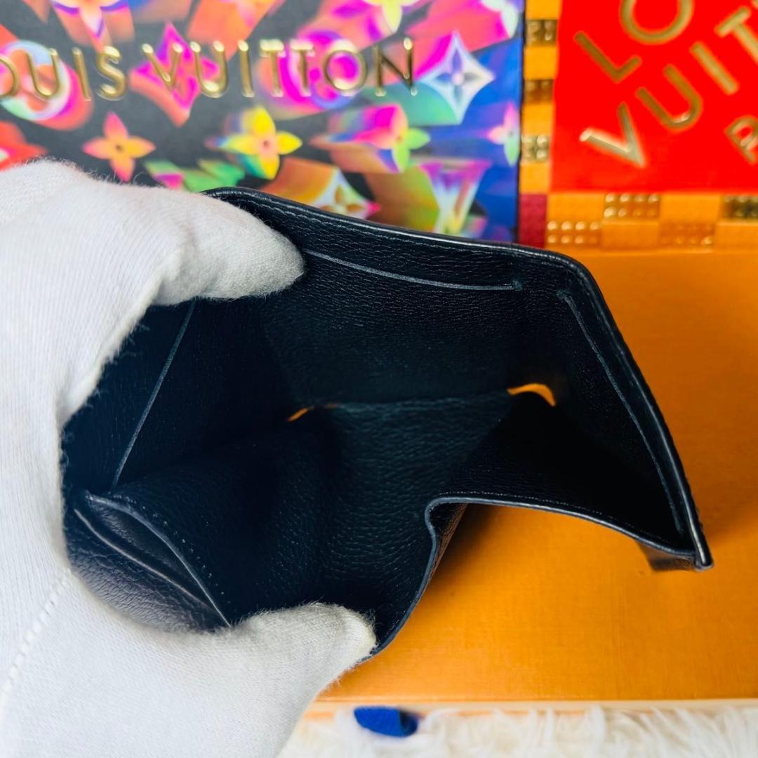 【セール中！】ルイヴィトン ポルトフォイユ・ロックミニ　三つ折り財布 ノワール