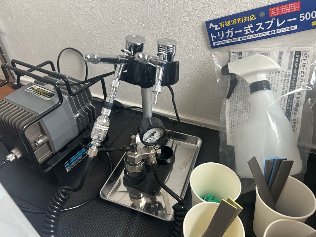 Mr.リニアコンプレッサーl7 プラチナセット　他塗料等