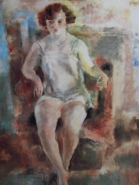 ジュル・パスキン、マリエッタの肖像、希少な画集より、新品高級額装付