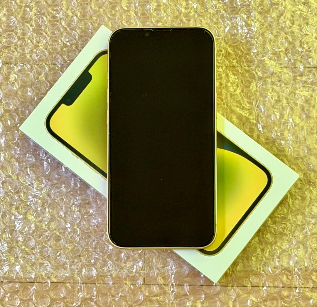 バッテリー最大容量100% 美品 iPhone 14 イエロー 128GB