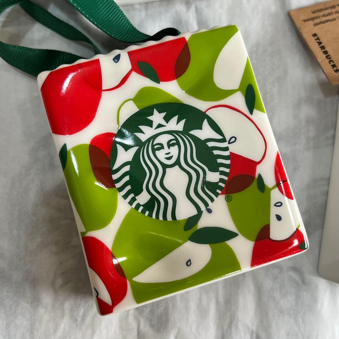 日本未発売　4個セット　スターバックス ショッパー　オーナメント　陶器