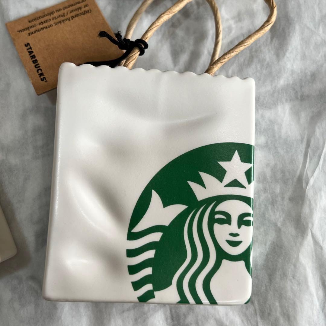 日本未発売　4個セット　スターバックス ショッパー　オーナメント　陶器