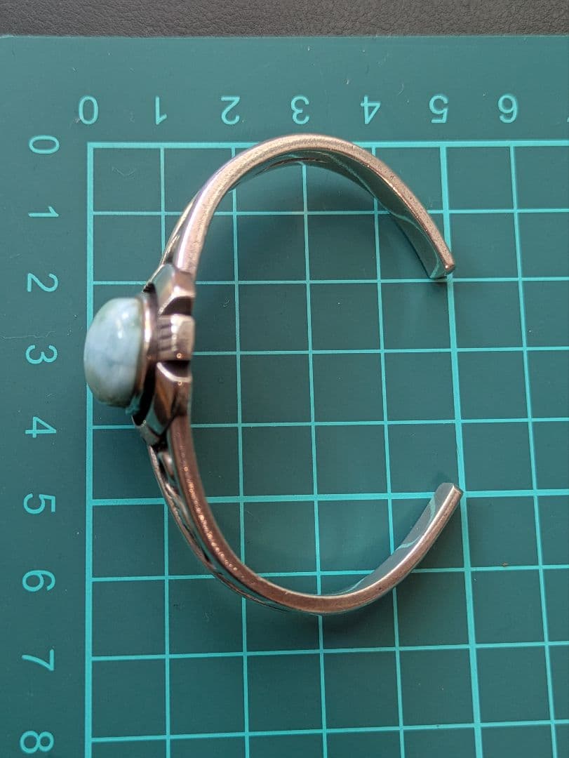 美品SARD ラリマー シルバー カフバングル　サード　ブレスレット