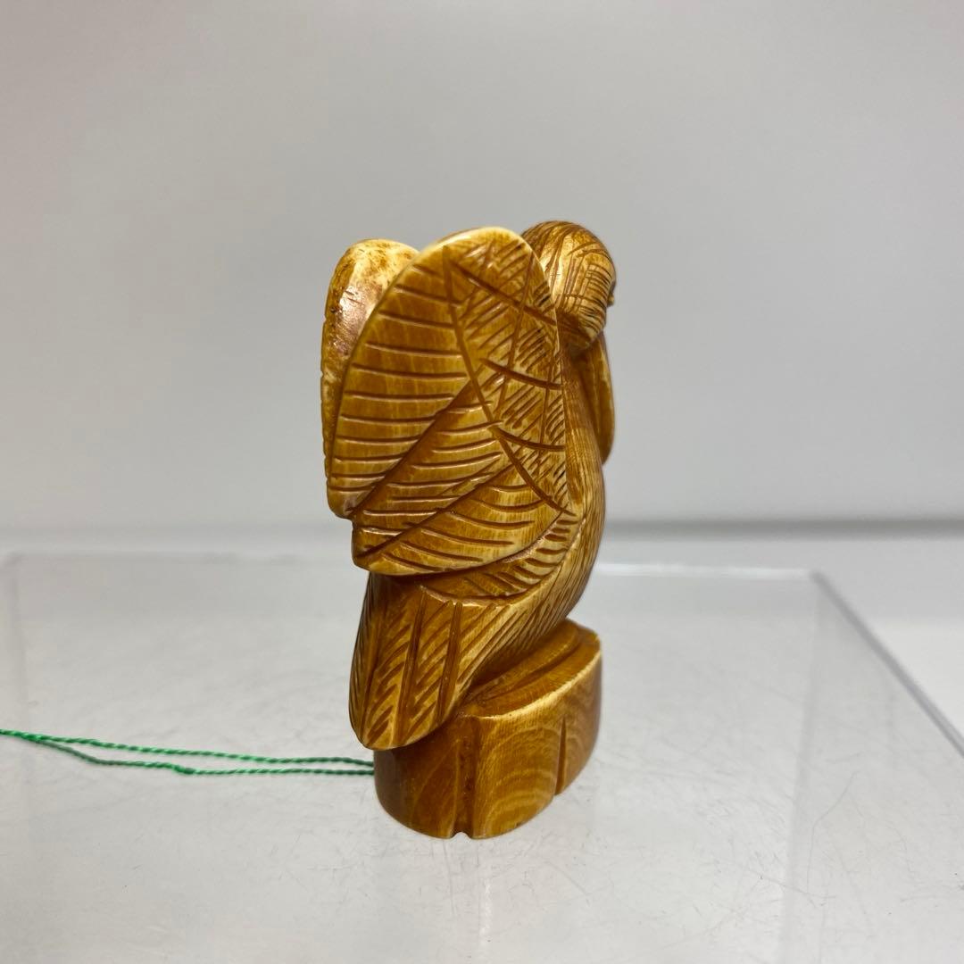 在銘　極上　鳥　根付　24g タサチ　東さ7-0916☆2F