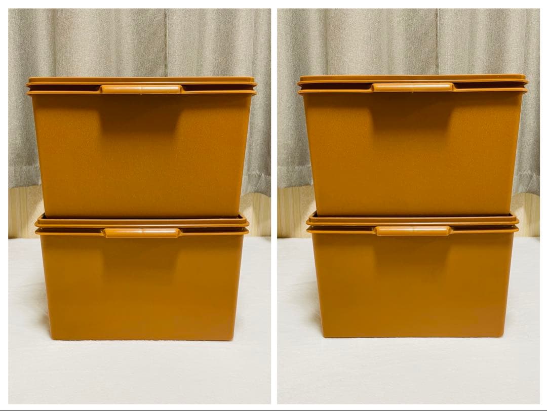 2個セット/タッパーウェア/ディープ/スーパーケース/収納ボックス/衣装ケース②