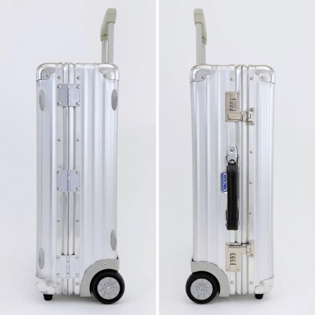 美品 リモワ クラシックフライト 33L 機内持ち込み 2輪 TSAロックベルト