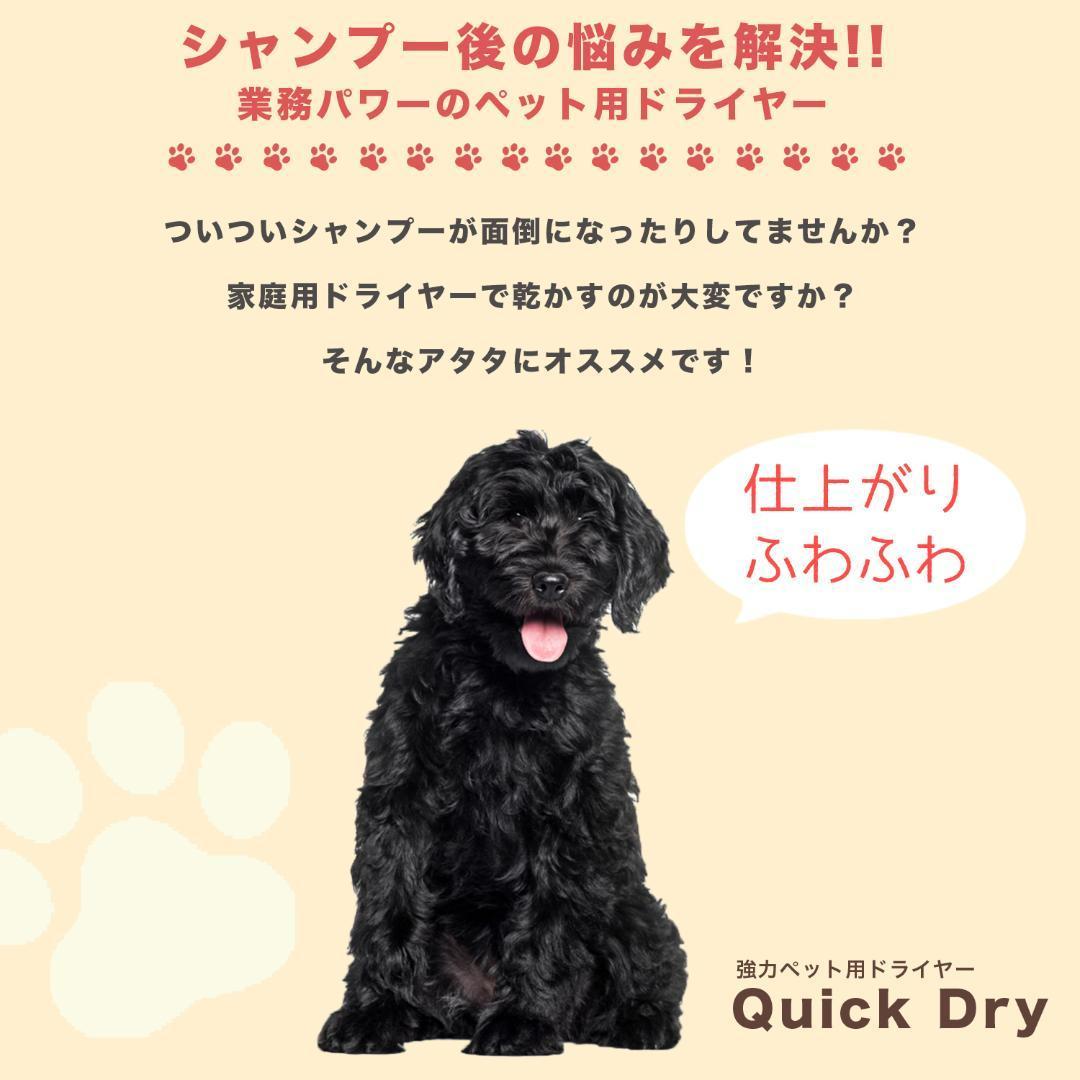 PSE適合品 白 犬 ドライヤー 強風 速乾 ペットドライヤー 業務用 100V