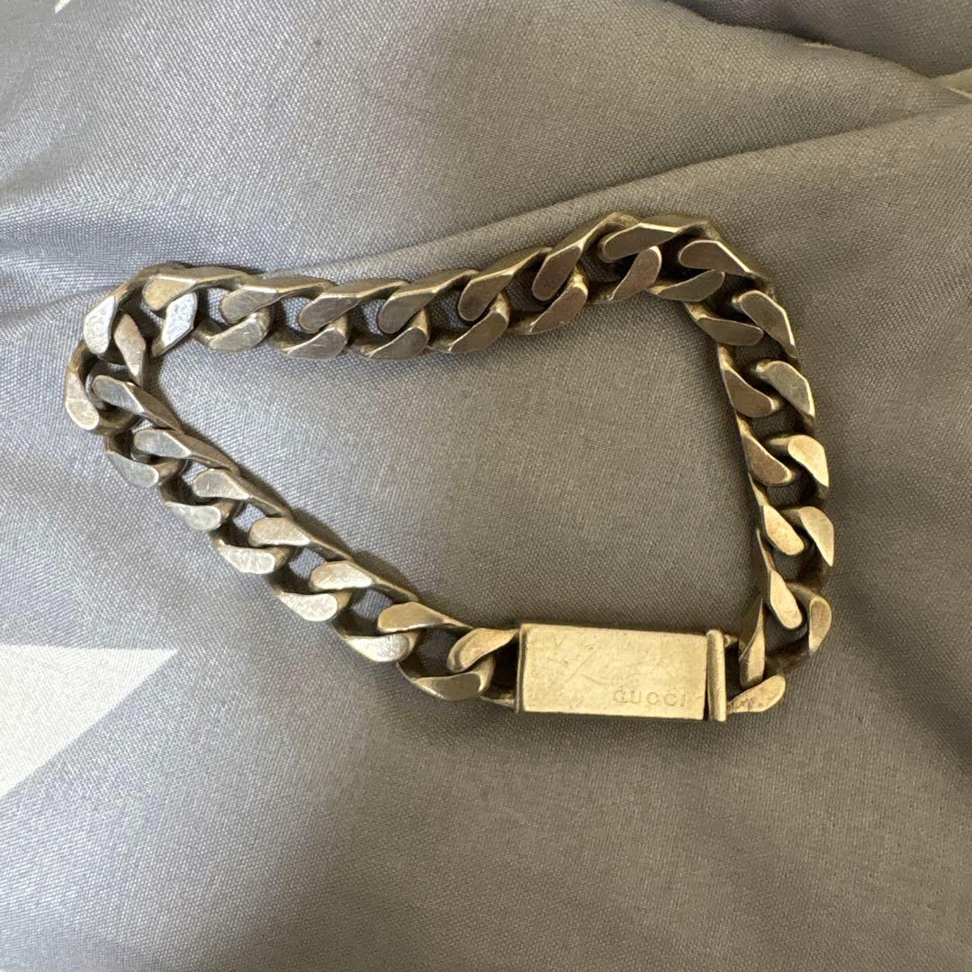 GUCCI シルバー チェーンブレスレット 約19cm