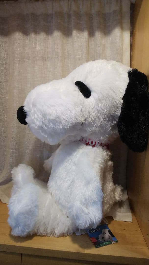 スヌーピー BIG ぬいぐるみ 白黒新品タグ付き ラウンドワン限定 非売品 景品