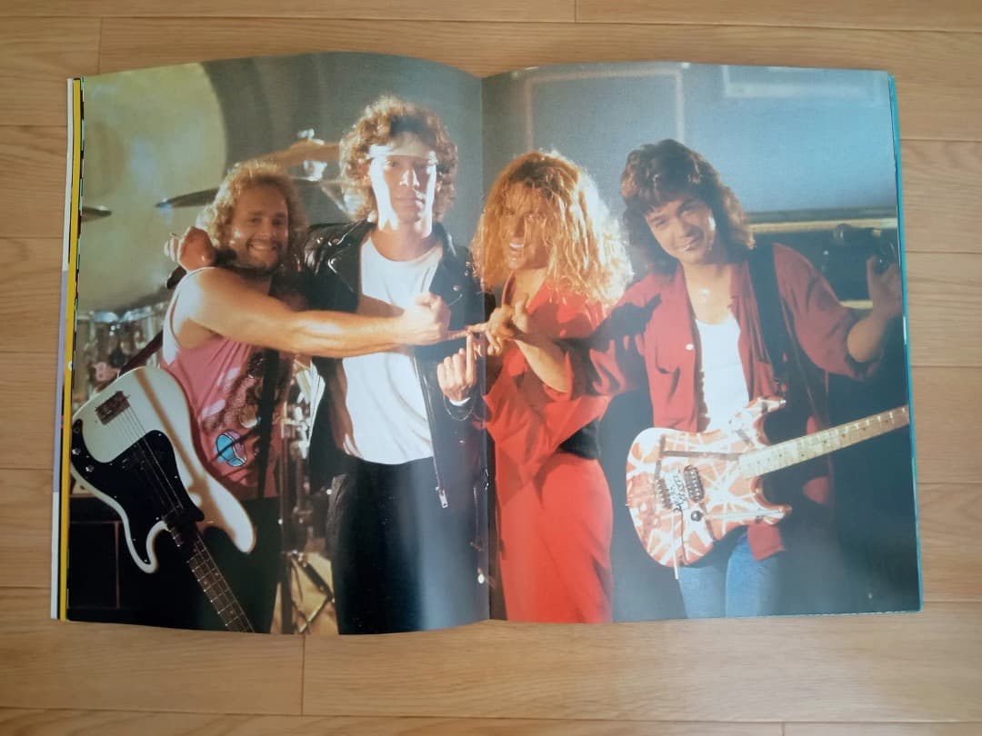 1989年 Van Halenツアープログラム+Eddyのギターピック＋半券