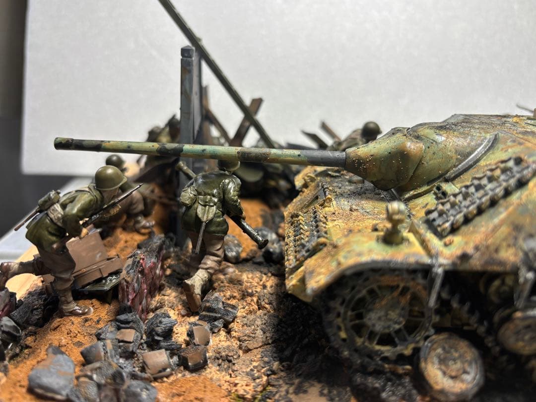 戦車　ジオラマ　ドイツ　アメリカ