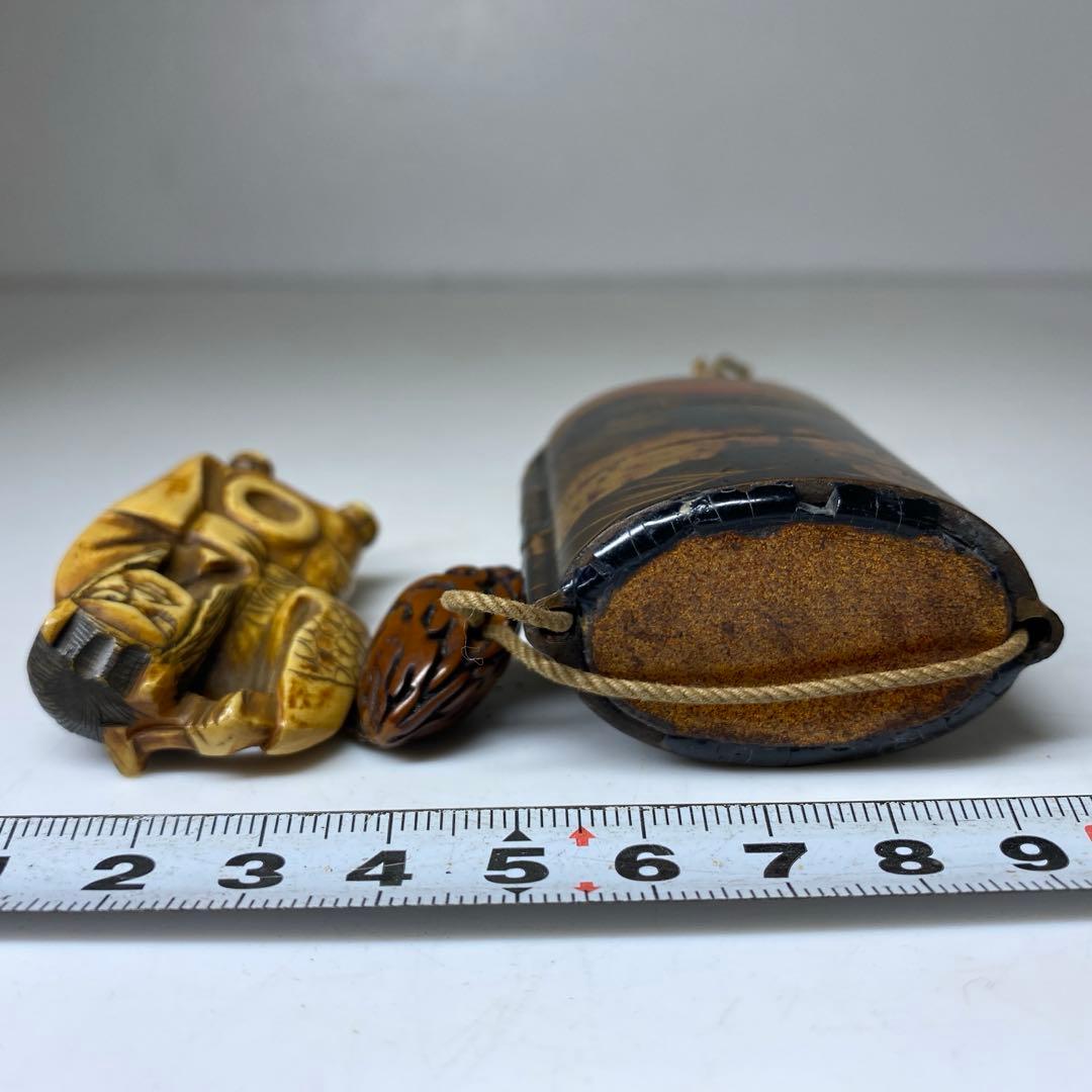 江戸時代　蒔絵印籠　箱付　トヒカル　58g 東N7-1026①