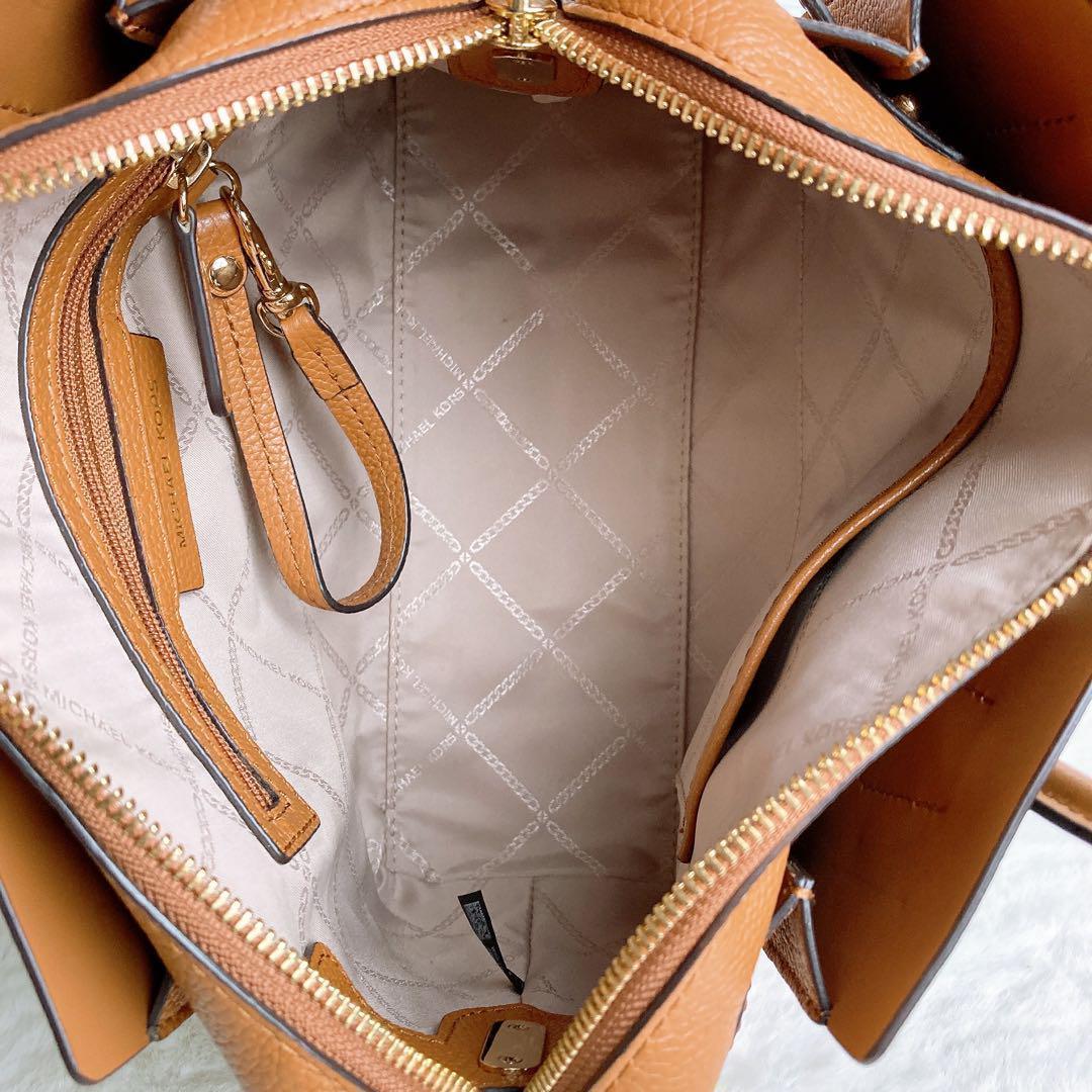 美品☆MICHAEL KORSマイケルコース 2wayショルダーバッグ レザー.