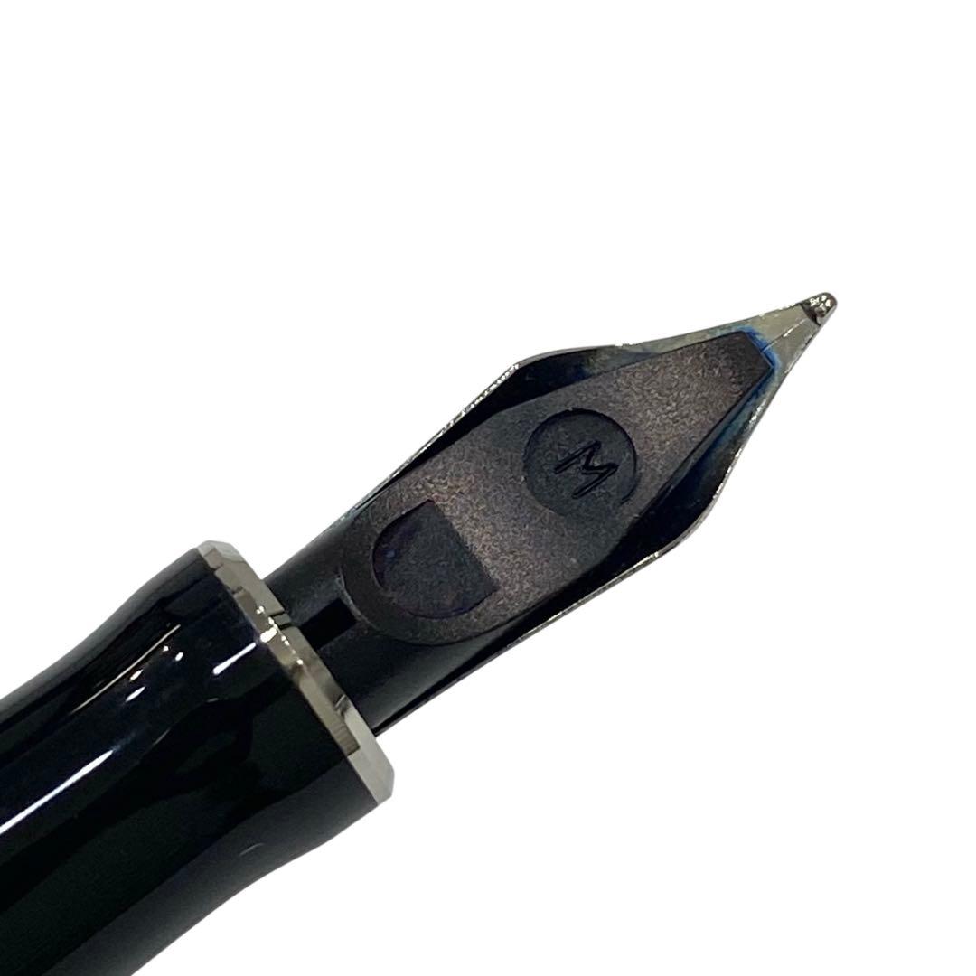 PARKER パーカー デュオフォールド モザイク 万年筆 ペン先K18 黒系