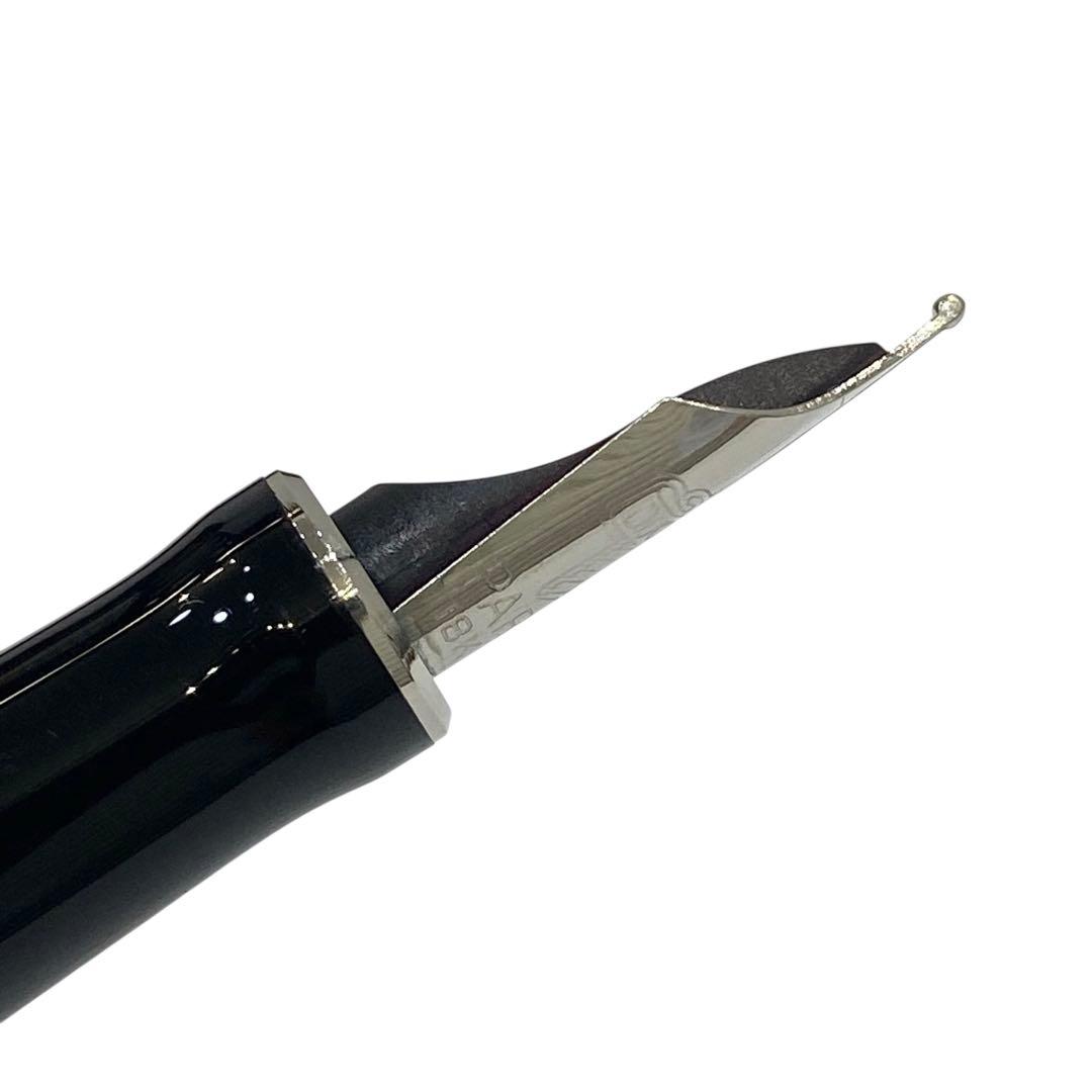 PARKER パーカー デュオフォールド モザイク 万年筆 ペン先K18 黒系