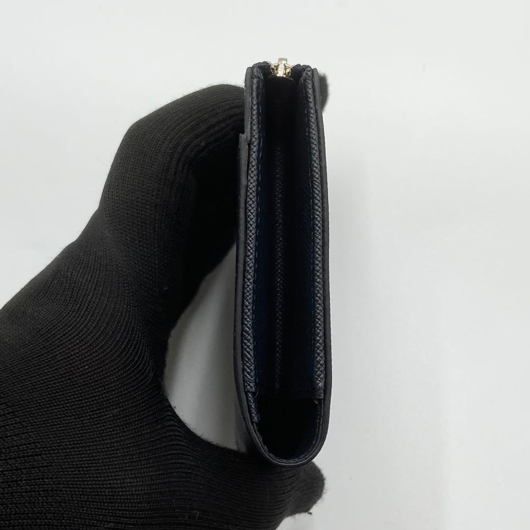 未使用級　ATAO アタオ　チェス　折り財布　レザー　シェードグレー