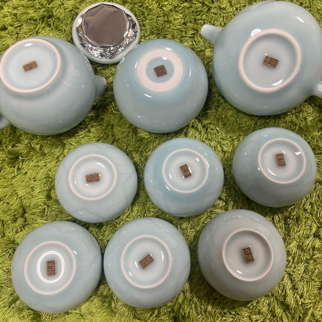 美品⭐︎龍泉青磁茶器一式
