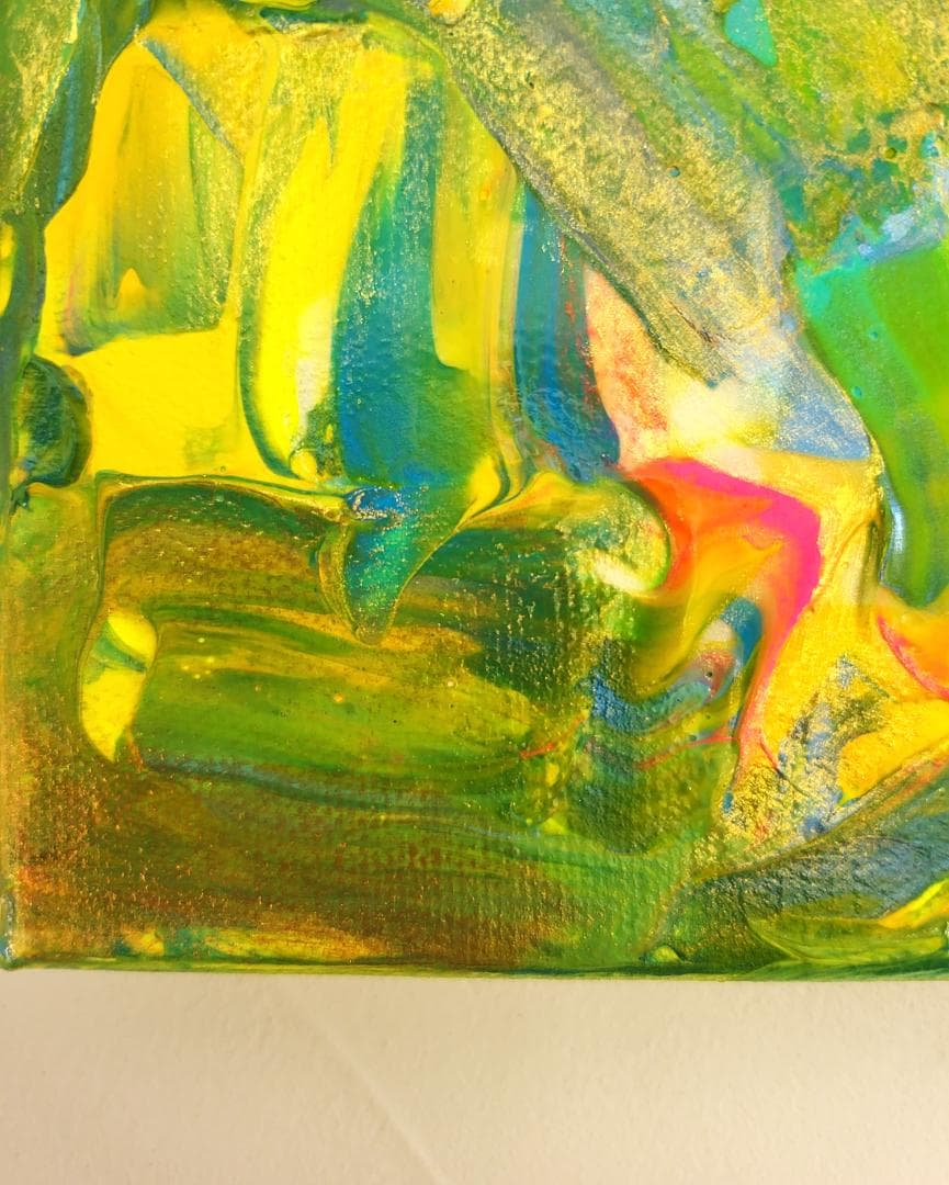 ティーンエイジ /テクスチャーアート 18×18㎝ S0 原画1点のみ モダン