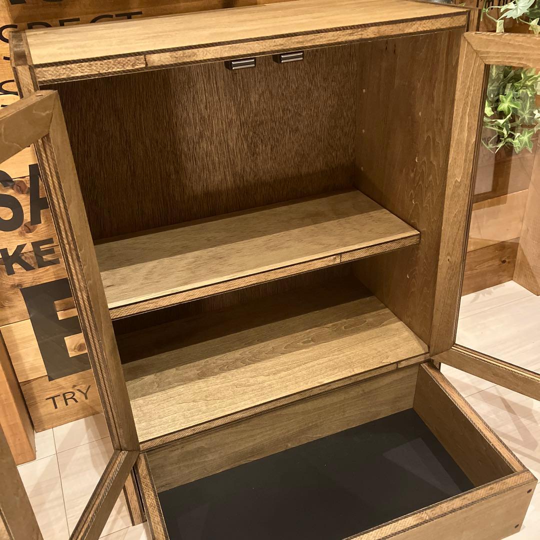 食器棚①　キャビネット　アンティーク　ハンドメイド　木製