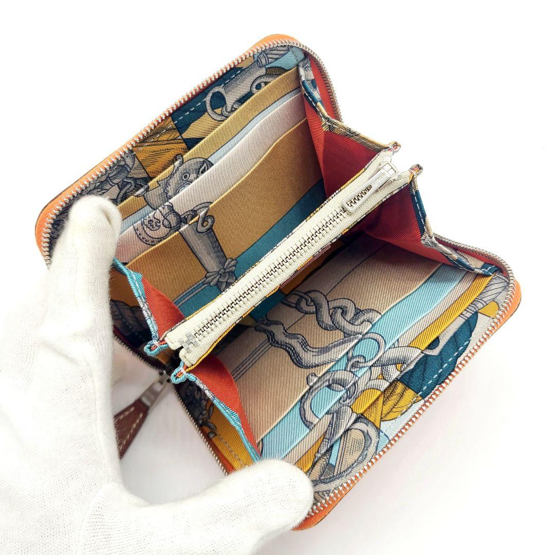 エルメス ヴォーエプソン アザップコンパクト シルクイン コンパクトウォレット