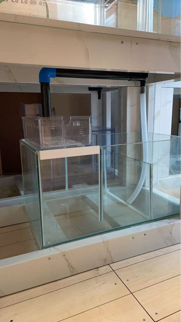 激安‼️引き取り限定⇒ 120-45-45オーバーフローアクリル水槽 と台のセット