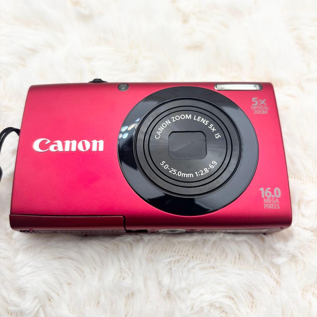 【極美品・動作良好】Canon PowerShot A3400 is レッド