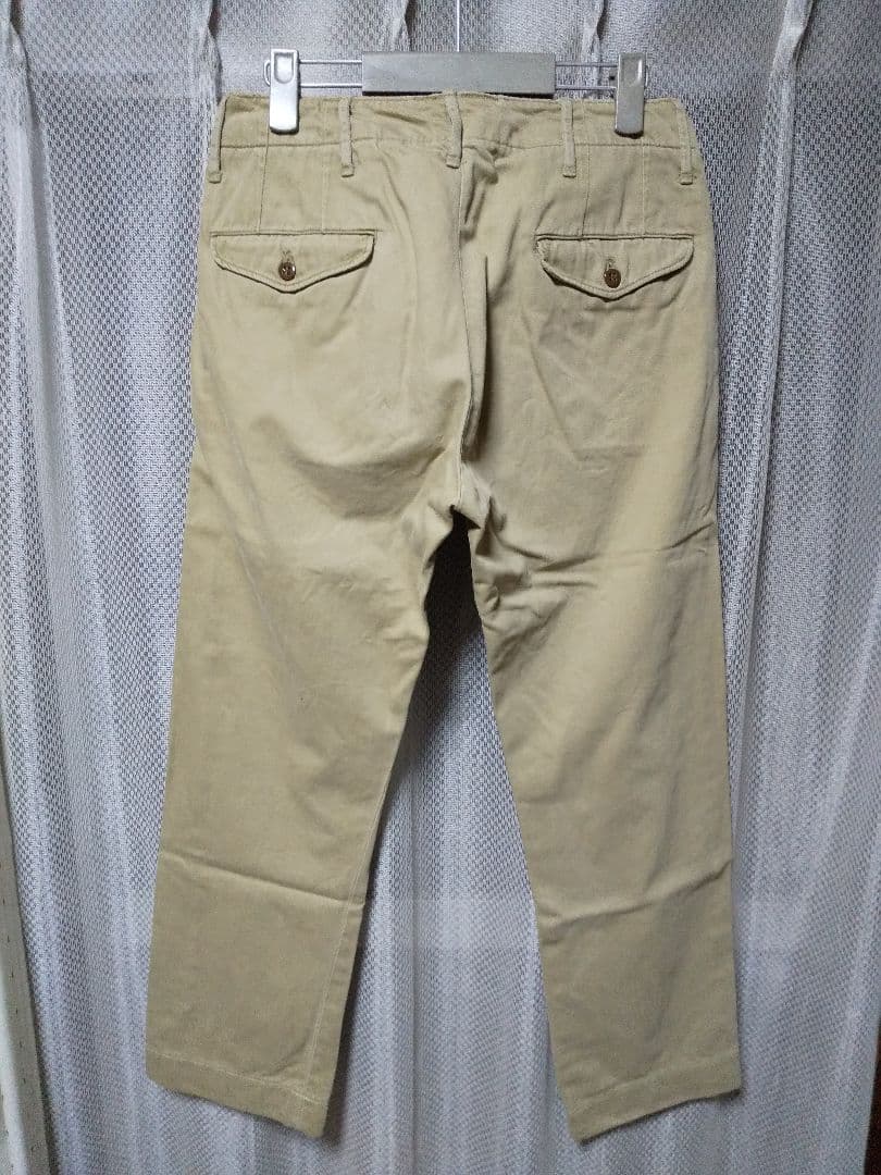 RRL ダブルアールエル トラウザーズ チノパンツ W29×30 ベージュカーキ