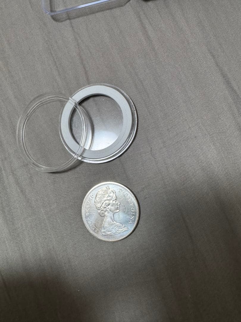 カナダ　１ドル銀貨　1965年