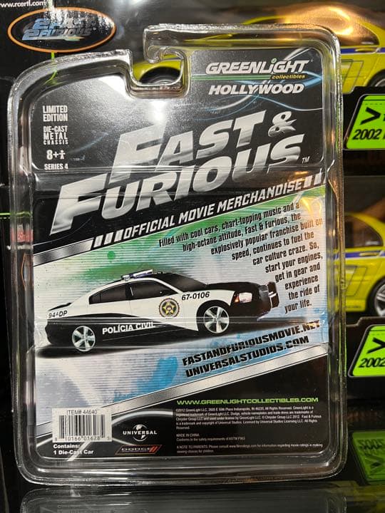 ミニカー FAST&FURIOUS POLICE CHARGER LIMITED