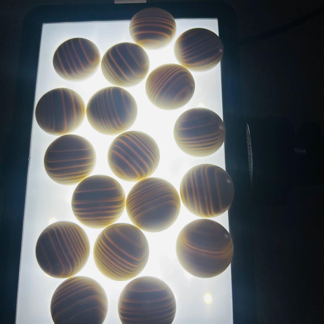 碁石　囲碁 碁笥 蛤碁石 那智黒 34号　桜特大　白180 黒181