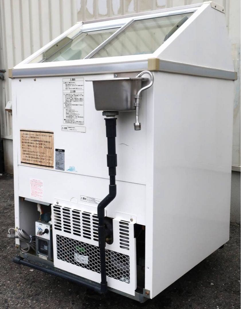 SANYO 冷凍庫 ガラス蓋付き　ディッピングケース　冷凍ショーケース　アイス