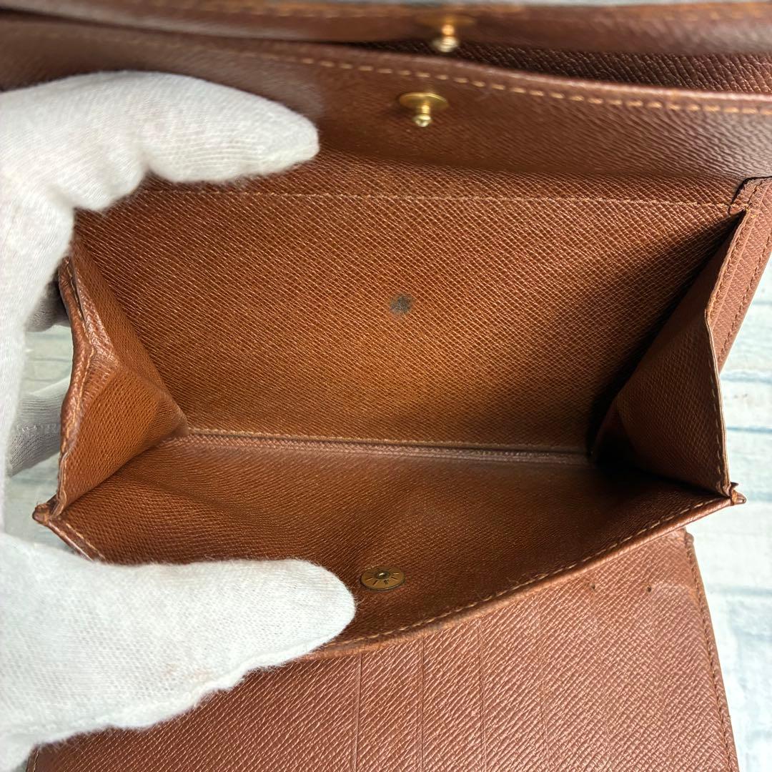 美品　55 LOUIS VUITTON ルイヴィトン　￼三つ折り財布　mt7