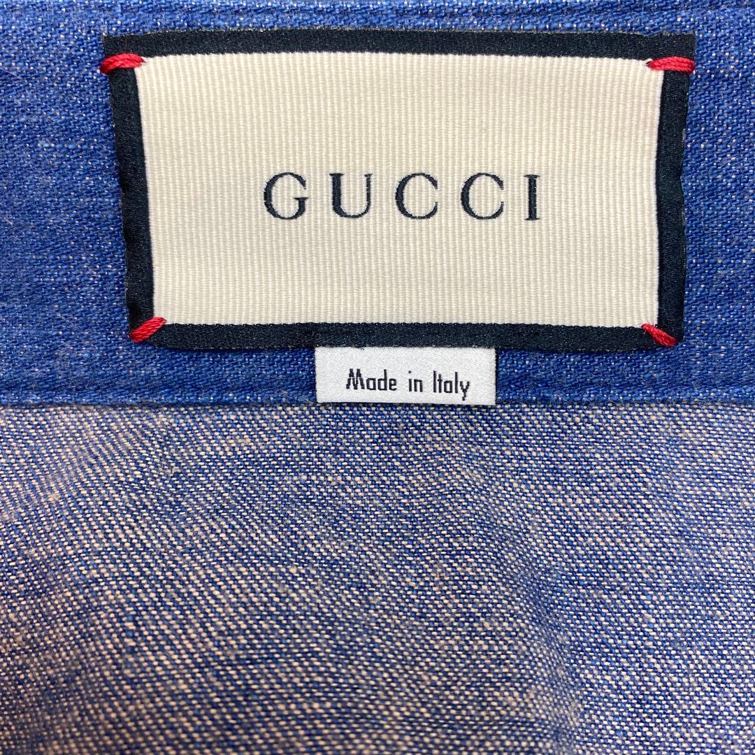 GUCCI デニムスカート ボタンフロント
