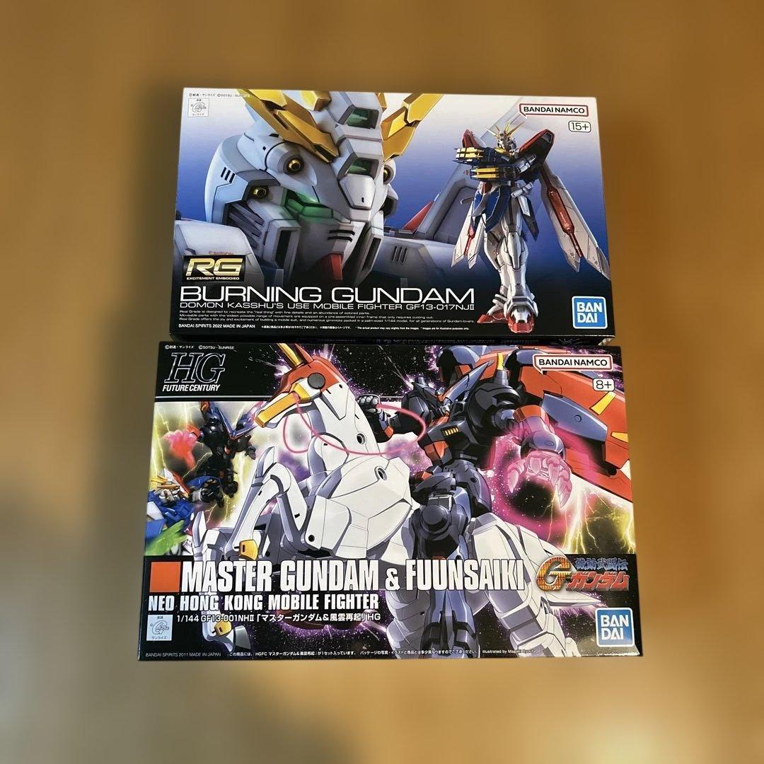 【2点セット】RGゴッドガンダム&HGマスターガンダム