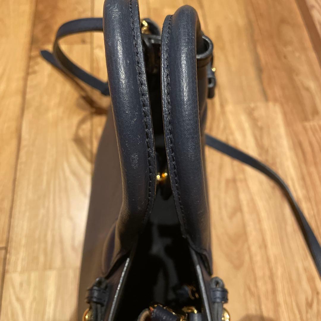 BURBERRY バナーバッグ　ネイビー