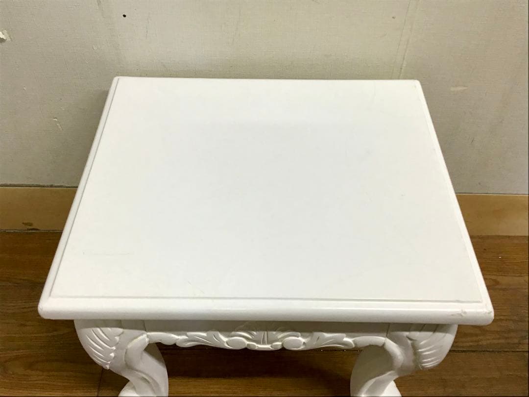 Nino☆管283☆ヨーロピアンクラシック☆姫系☆白家具☆ネストテーブル