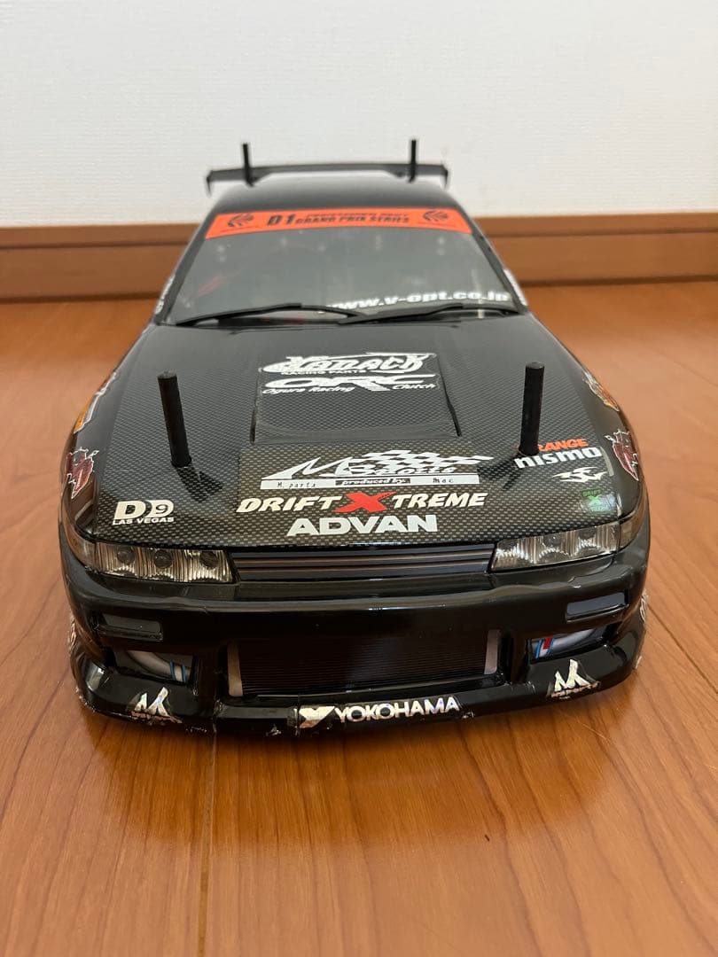 1/10 ラジコンドリフト ドリパケ S13シルビア　LED電飾付