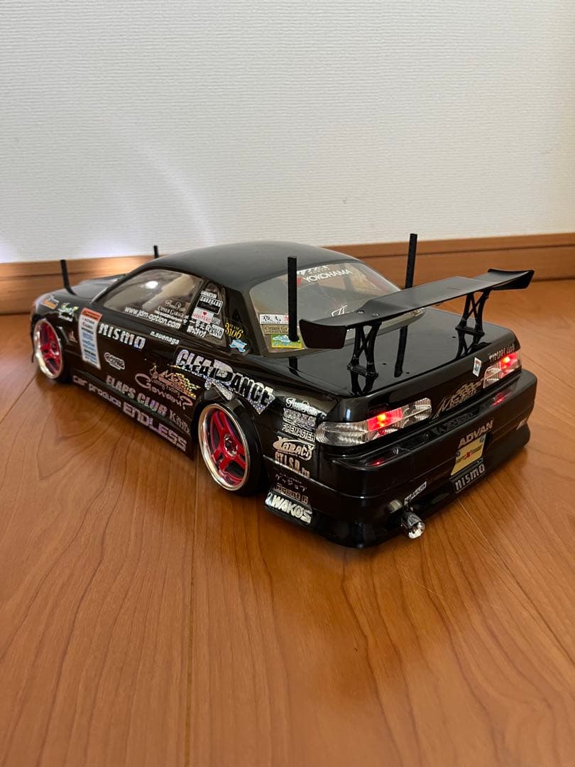1/10 ラジコンドリフト ドリパケ S13シルビア　LED電飾付