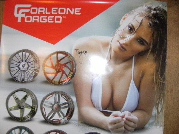 非売品★CORLEONE FORGED WHEELS 美女 サイン入り ポスター